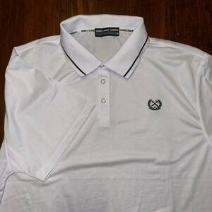 Dixxon Flannel Co Polo Shirt Mens 4XL White‎ D-Sport Short Sleeve Golf Shirt